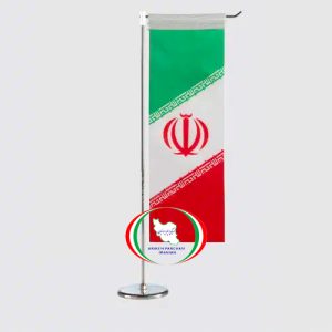 پرچم رومیزی ایران مدل L ساتن تایوان